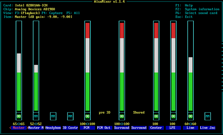 alsa mixer
